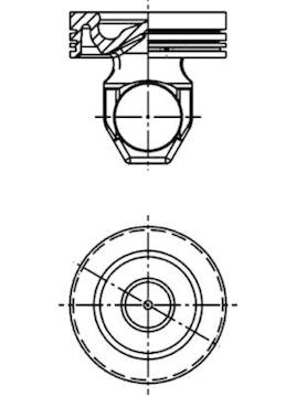 Píst KOLBENSCHMIDT 41519600