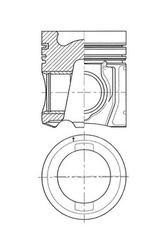 Píst KOLBENSCHMIDT 41521600