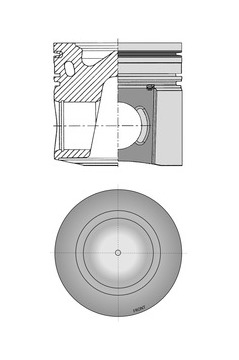 Píst KOLBENSCHMIDT 41541600