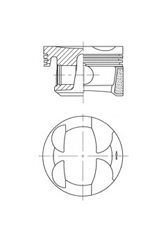 Píst KOLBENSCHMIDT 41705600