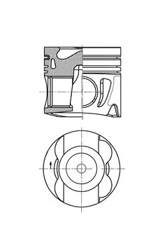 Píst KOLBENSCHMIDT 41712620