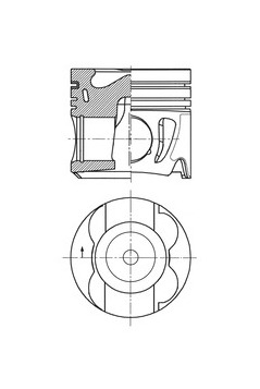 Píst KOLBENSCHMIDT 41716620