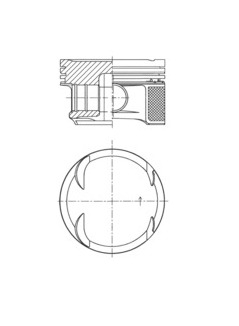 Píst KOLBENSCHMIDT 41724600