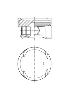 Píst KOLBENSCHMIDT 41725600