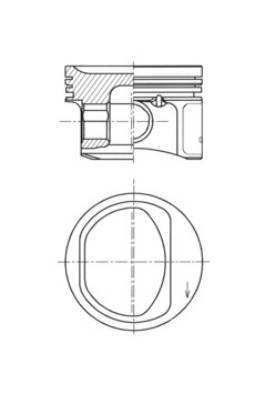 Píst KOLBENSCHMIDT 41754600