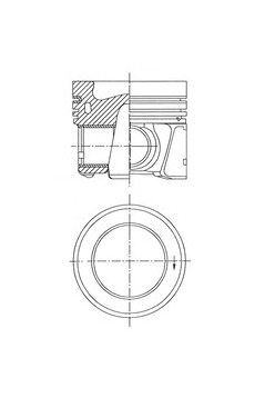 Píst KOLBENSCHMIDT 41785620