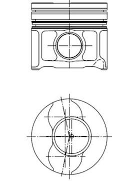 Píst KOLBENSCHMIDT 41795610