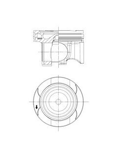 Píst KOLBENSCHMIDT 41829600
