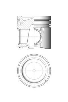 Píst KOLBENSCHMIDT 41857600