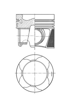 Píst KOLBENSCHMIDT 41861620