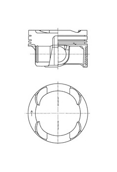 Píst KOLBENSCHMIDT 42100600