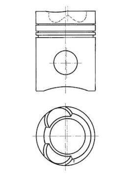 Píst KOLBENSCHMIDT 90081600