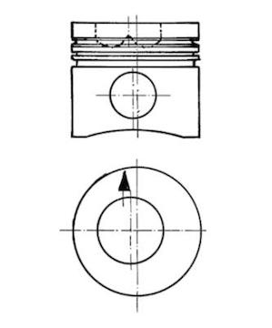 Píst KOLBENSCHMIDT 90093600