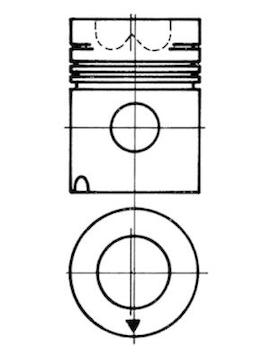 Píst KOLBENSCHMIDT 90112600