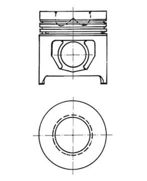 Píst KOLBENSCHMIDT 90158700