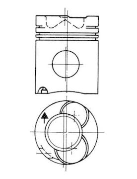Píst KOLBENSCHMIDT 90221600