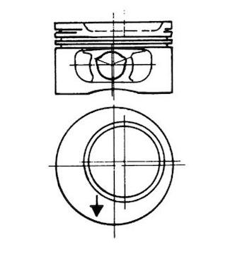 Píst KOLBENSCHMIDT 90244620