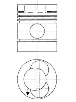 Píst KOLBENSCHMIDT 90276700