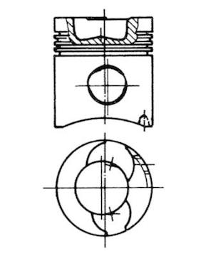 Píst KOLBENSCHMIDT 90334600