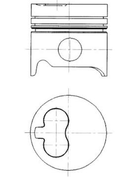 Píst KOLBENSCHMIDT 90468600