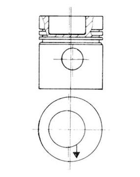 Píst KOLBENSCHMIDT 90532610