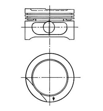 Píst KOLBENSCHMIDT 90556623