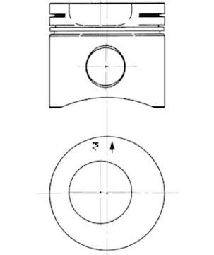 Píst KOLBENSCHMIDT 90563600