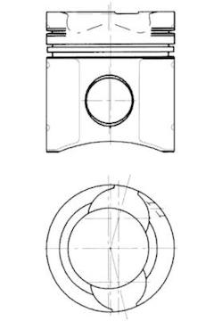 Píst KOLBENSCHMIDT 90578600