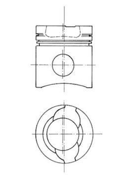 Píst KOLBENSCHMIDT 90585600