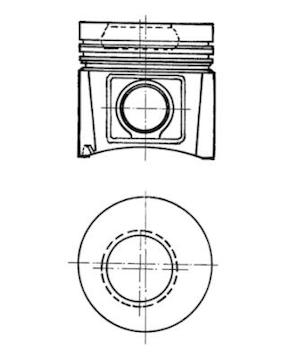 Píst KOLBENSCHMIDT 90614600