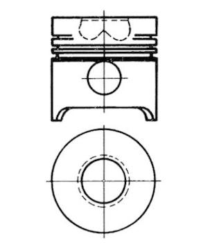 Píst KOLBENSCHMIDT 90654600