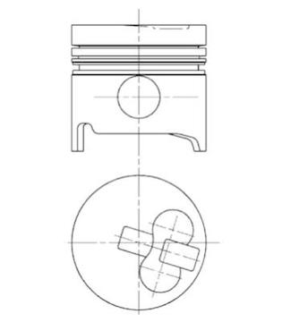 Píst KOLBENSCHMIDT 90739720