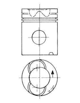 Píst KOLBENSCHMIDT 90759600