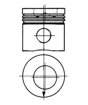 Píst KOLBENSCHMIDT 90769600