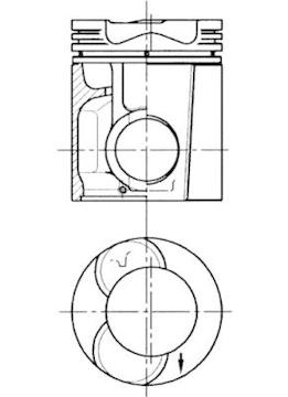 Píst KOLBENSCHMIDT 90870601