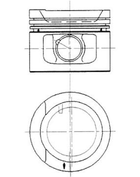 Píst KOLBENSCHMIDT 90942600