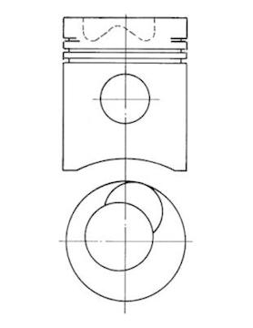 Píst KOLBENSCHMIDT 90947700