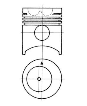 Píst KOLBENSCHMIDT 91005600