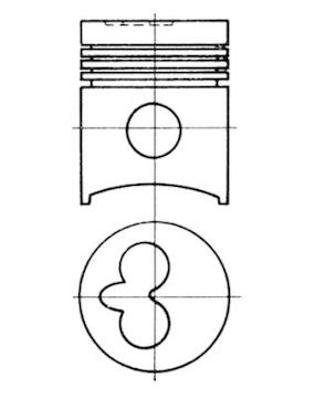 Píst KOLBENSCHMIDT 91007600