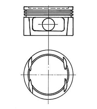 Píst KOLBENSCHMIDT 91023710