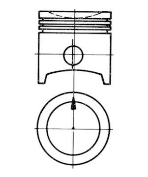 Píst KOLBENSCHMIDT 91320705