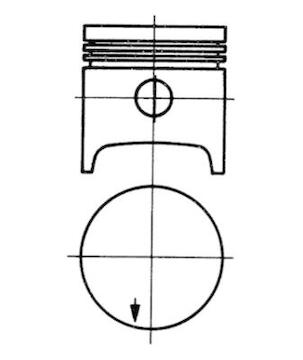 Píst KOLBENSCHMIDT 91350700