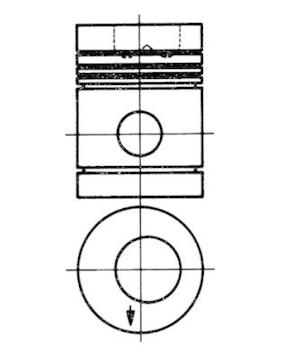 Píst KOLBENSCHMIDT 91354600