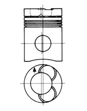 Píst KOLBENSCHMIDT 91360600