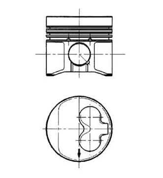 Píst KOLBENSCHMIDT 91429610