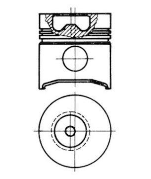Píst KOLBENSCHMIDT 91476620