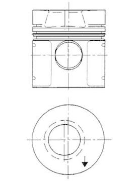 Píst KOLBENSCHMIDT 91550600