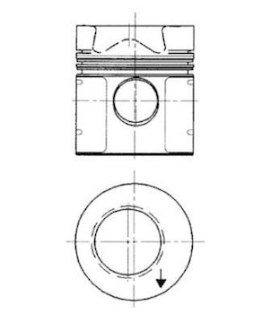 Píst KOLBENSCHMIDT 91598600