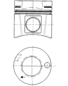 Píst KOLBENSCHMIDT 91630600