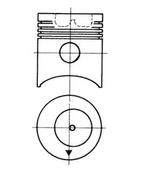Píst KOLBENSCHMIDT 91753600